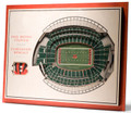 Cincinnati Bengals 5-Layer StadiumViews 3D Wall Art