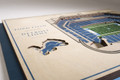 Detroit Lions 5-Layer StadiumViews 3D Wall Art