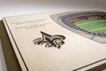 New Orleans Saints 5-Layer StadiumViews 3D Wall Art