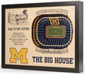 Michigan Wolverines 25-Layer StadiumViews 3D Wall Art