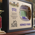 Texas Christian Horned Frogs 25-Layer StadiumViews 3D Wall Art