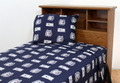 Connecticut Huskies Dark Bed Sheets