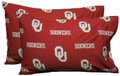 Oklahoma Sooners Printed Pillowcase Set