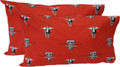Texas Tech Red Raiders Printed Pillowcase Set