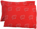 Wisconsin Badgers Printed Pillowcase Set