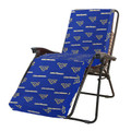 West Virginia Mountaineers 3 Piece Chaise Lounge Chair Cushion