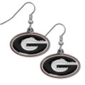 Georgia Bulldogs Chrome Dangle Earrings