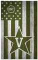 Vanderbilt Commodores OHT Military Green Flag 11" x 19" Sign