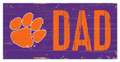 Clemson Tigers 6" x 12" Dad Sign