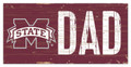 Mississippi State Bulldogs 6" x 12" Dad Sign