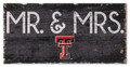 Texas Tech Red Raiders 6" x 12" Mr. & Mrs. Sign