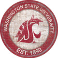 Washington State Cougars 24" Heritage Logo Round Sign