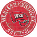 Western Kentucky Hilltoppers 24" Heritage Logo Round Sign