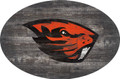 Oregon State Beavers 46" Distressed Wood Oval Sign
