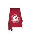 Alabama Crimson Tide 12" Team Color Logo State Sign