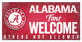 Alabama Crimson Tide Fans Welcome Sign