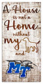 Middle Tennessee State Blue Raiders House is Not a Home Sign
