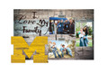 Michigan Wolverines I Love My Family Clip Frame