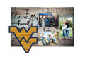 West Virginia Mountaineers I Love My Family Clip Frame