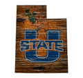Utah State Aggies 12" Roadmap State Sign