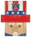 Auburn Tigers 19" x 16" Patriotic Head