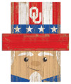 Oklahoma Sooners 19" x 16" Patriotic Head