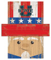 Utah State Aggies 19" x 16" Patriotic Head