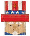 Arizona State Sun Devils 6" x 5" Patriotic Head