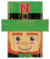 Nebraska Cornhuskers 6" x 5" Leprechaun Head