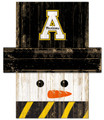 Appalachian State Mountaineers Snowman Head Sign