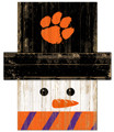 Clemson Tigers Snowman Head Sign