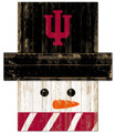 Indiana Hoosiers Snowman Head Sign