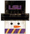 LSU Tigers Snowman Head Sign