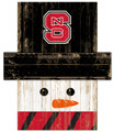 North Carolina State Wolfpack Snowman Head Sign