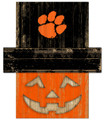 Clemson Tigers Pumpkin Head Sign