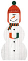 Miami Hurricanes 31" Snowman Leaner