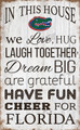 Florida Gators 11" x 19" In This House Sign