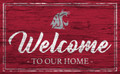 Washington State Cougars Team Color Welcome Sign
