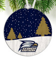 Georgia Southern Eagles Snow Scene Ornament