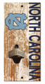 North Carolina Tar Heels 6" x 12" Distressed Bottle Opener