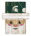 Michigan State Spartans Santa Ornament