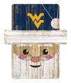 West Virginia Mountaineers Santa Ornament