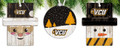 Virginia Commonwealth Rams 3-Pack Christmas Ornament Set