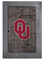 Oklahoma Sooners 11" x 19" City Map Framed Sign