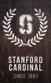 Stanford Cardinal 11" x 19" Laurel Wreath Sign