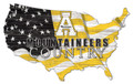 Appalachian State Mountaineers 15" USA Flag Cutout Sign