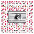 Ohio State Buckeyes Floral Pattern 10" x 10" Picture Frame