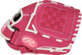 Rawlings Sure Catch 10" Basket Web Youth Fastpitch Softball Glove - Right Hand Throw - Pink