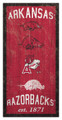 Arkansas Razorbacks 6" x 12" Heritage Sign