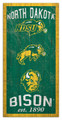 North Dakota State Bison 6" x 12" Heritage Sign